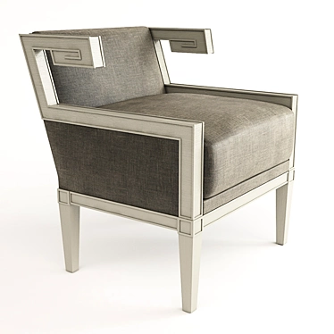 Sleek Deniot Troy Armchair 3D model image 1 