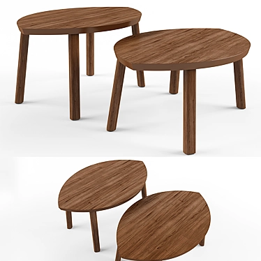 Stylish IKEA Stockholm Tables 3D model image 1 