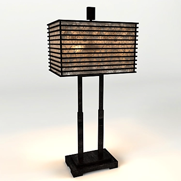 Modern Metal Table Lamp 3D model image 1 