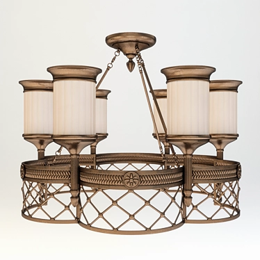 Elegant MW-Light Chandelier: Chiaro Ivanhoe 3D model image 1 