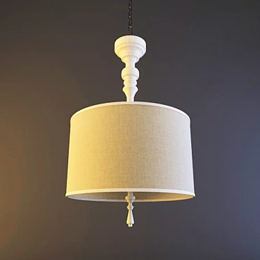 Elegant Vivien Chandelier 3D model image 1 