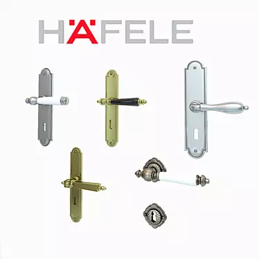 Title: Elegant HAFELE Door Knobs 3D model image 1 