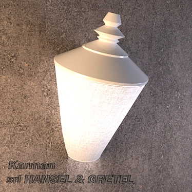 Title: Gretel AP - Karman: Contemporary Wall Sconce with Corona-Render Materials 3D model image 1 