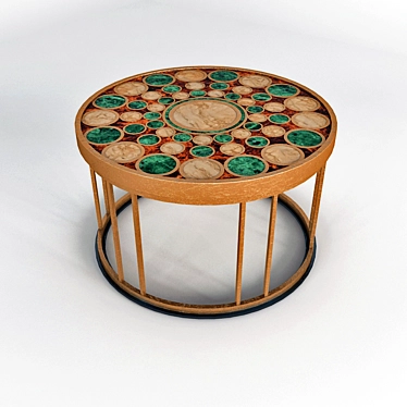 Eastern Elegance: PAUL MARRA Gallery Coffee Table 3D model image 1 