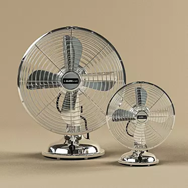 Allaire Desk Fan - Powerful and Compact 3D model image 1 