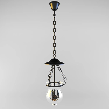 Palette Chandelier: Elegant Lighting Fixture 3D model image 1 