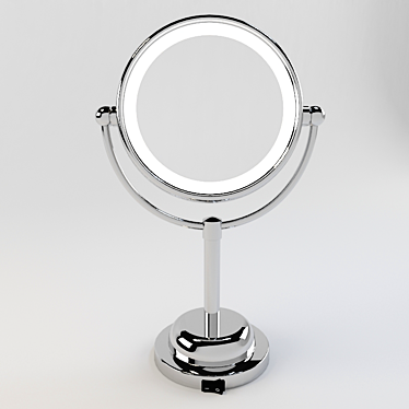 Illuminate Beauty: LED Cosmetic Mirror 3D model image 1 
