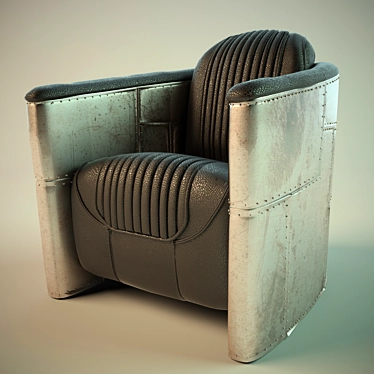 Steampunk Style Chair: Aviator Tom Cat 3D model image 1 