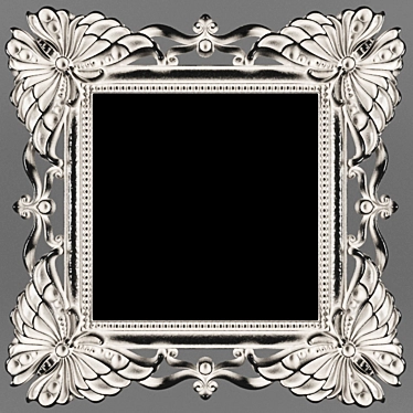 Luxury Baroque Carved Wall Mirror 3D model image 1 