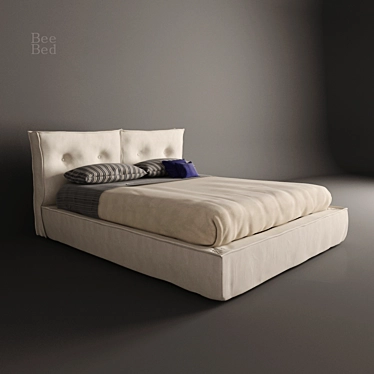 Contemporary Bee-Bed by Bolzan Letti 3D model image 1 