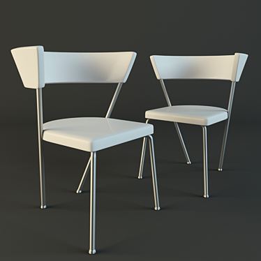 Sleek Modern Chair 3D model image 1 