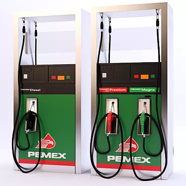 Modern Gas Station: 2 Unit Dispenser 3D model image 1 