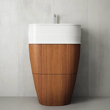 Elegant Chelsea Countertop Sink 3D model image 1 