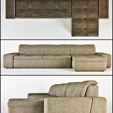 Modular Sofa Smile ROM 3D model image 1 