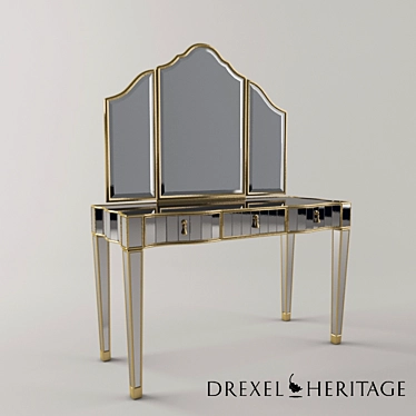Drexel Heritage Et Cetera Dressing Table 3D model image 1 