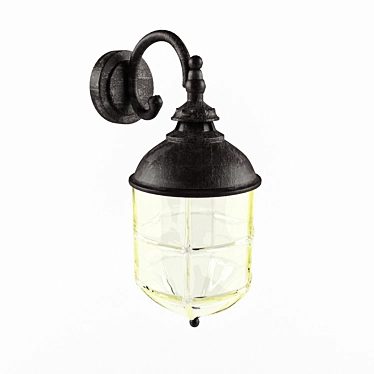 Elegant Patina Outdoor Light 3D model image 1 