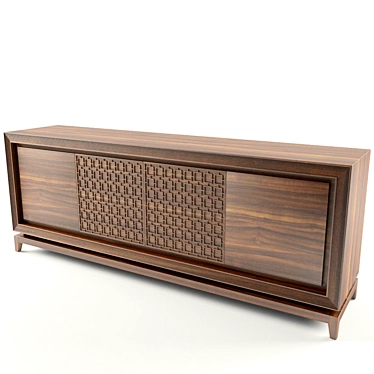 Elegant Harem Console 3D model image 1 