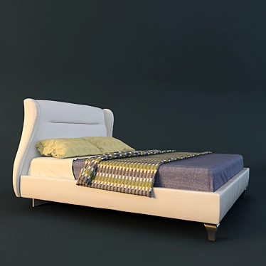 Elegant Dall’Agnese Symfonia Night Bed 3D model image 1 