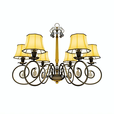 VIAN Minevra 7100 6-Light Chandelier 3D model image 1 