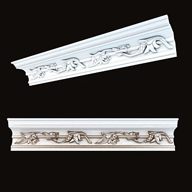 Elegant Ceiling Cornice: KR1 3D model image 1 