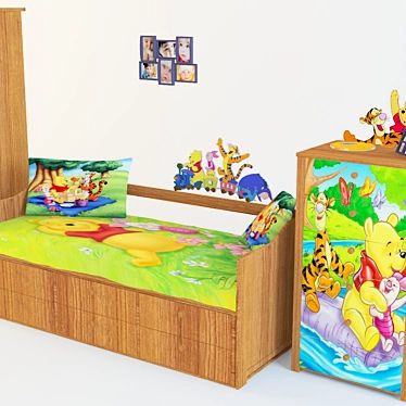 Winnie the Pooh Kids Furniture 3D model image 1 