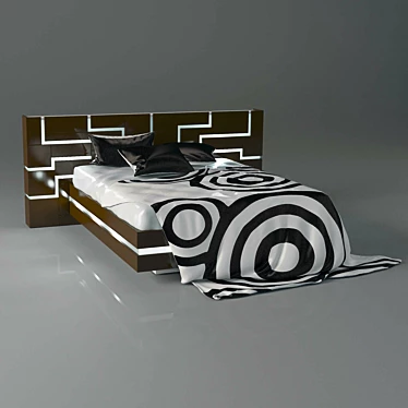 Contrast Dreams Bed 3D model image 1 