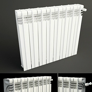 BioMetal Radiator - Green Heat 3D model image 1 