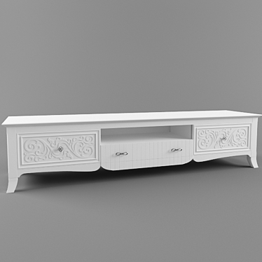 Elegant TV Stand & Deco Collection 3D model image 1 
