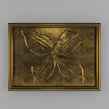 Bas-08: Elegant Baroque Bas-Relief 3D model image 1 