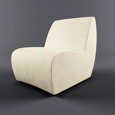 Cattelan Noir: Modern Solid Chair 3D model image 1 