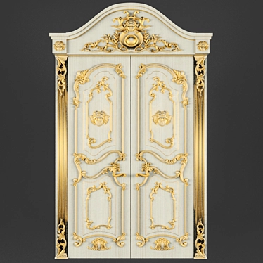 Sleek and Sturdy Entry Door 3D model image 1 