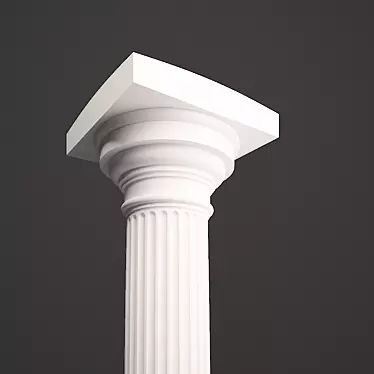 Grecian Elegance: Eclectic Greek Column 3D model image 1 