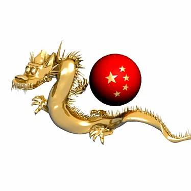 Mystic Chinese Symbol 3D model image 1 