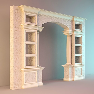 Elegant Archway Portal 3D model image 1 