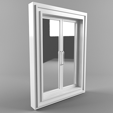 Sleek and Stylish Window 3D model image 1 