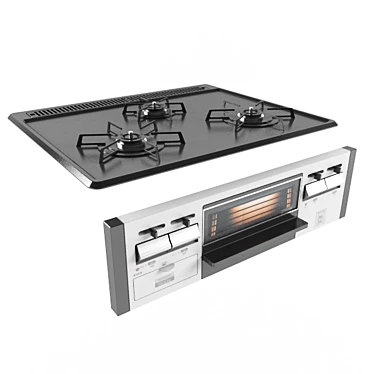 Harman DG32K1SQ1SV: Stylish Kitchen Upgrade 3D model image 1 