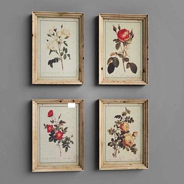 Blossom Frame: Elegant Floral Decor 3D model image 1 