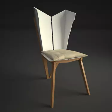Futuristic Ash Chair 3D model image 1 