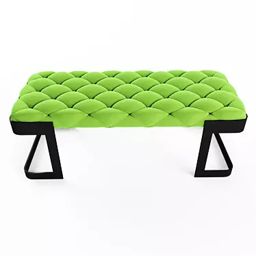 Luxury Bench - Modern Design, Two Color Options 3D model image 1 