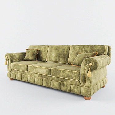Elegant SHARM Sofa 3D model image 1 