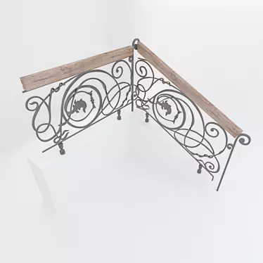 Wrought iron stair railing