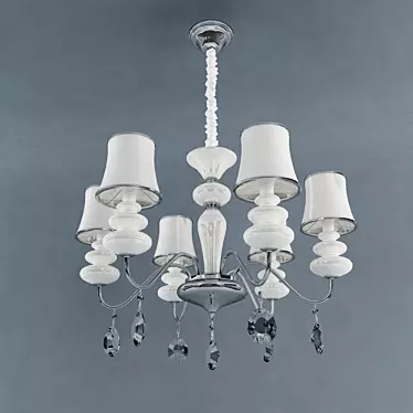 Breezelight Chandelier 1303: Elegant & Ethereal 3D model image 1 