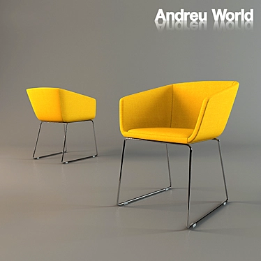 Modern Comfort with Andreu World 3D model image 1 