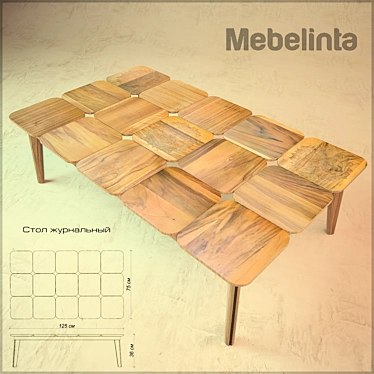 Mebelinta Coffee Table 3D model image 1 