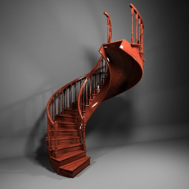 Spiral Staircase 3D model image 1 