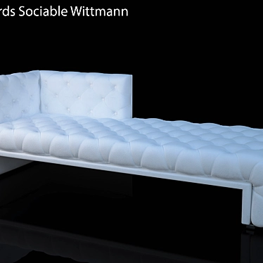 Edwards Sociable Ottoman 3D model image 1 
