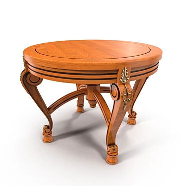 Elegant Round Table 3D model image 1 