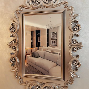 Elegant Classic Mirror 3D model image 1 