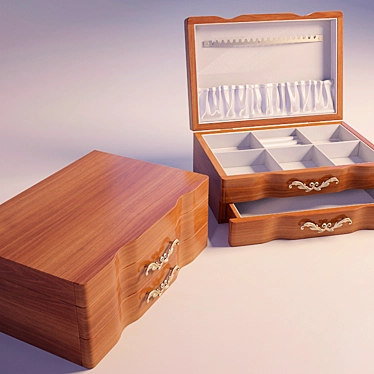 Elegant Jewelry Box 3D model image 1 