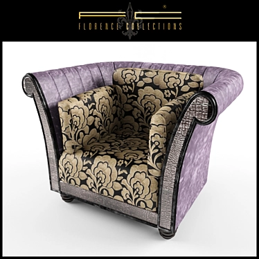 Elegant Florence Armchair 3D model image 1 